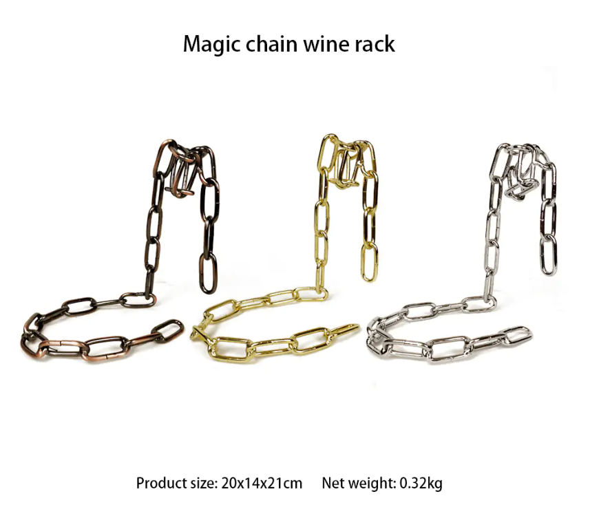 Magic Iron Chain Wine Bottle Holder - Ultimate Online Marketplace