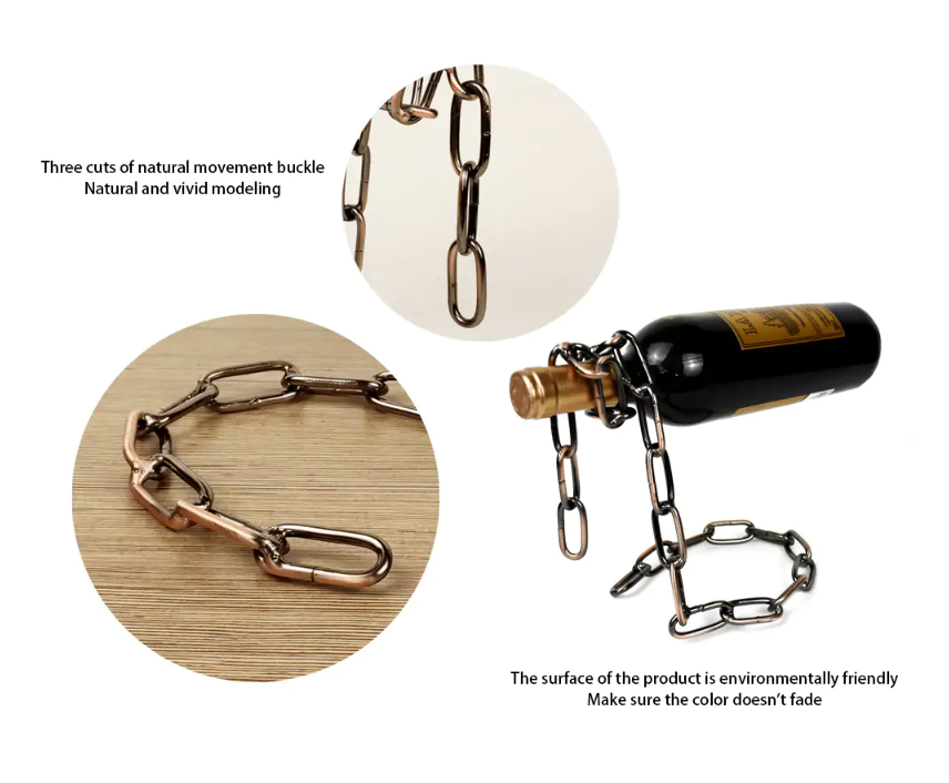 Magic Iron Chain Wine Bottle Holder - Ultimate Online Marketplace