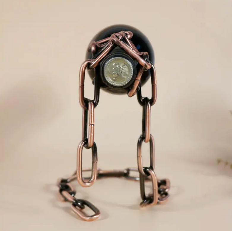 Magic Iron Chain Wine Bottle Holder - Ultimate Online Marketplace