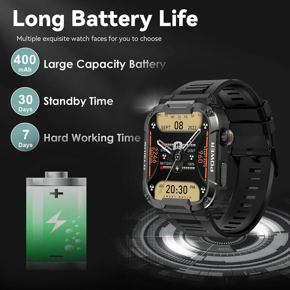 Outdoor Military Smart Watch Men - Ultimate Online Marketplace