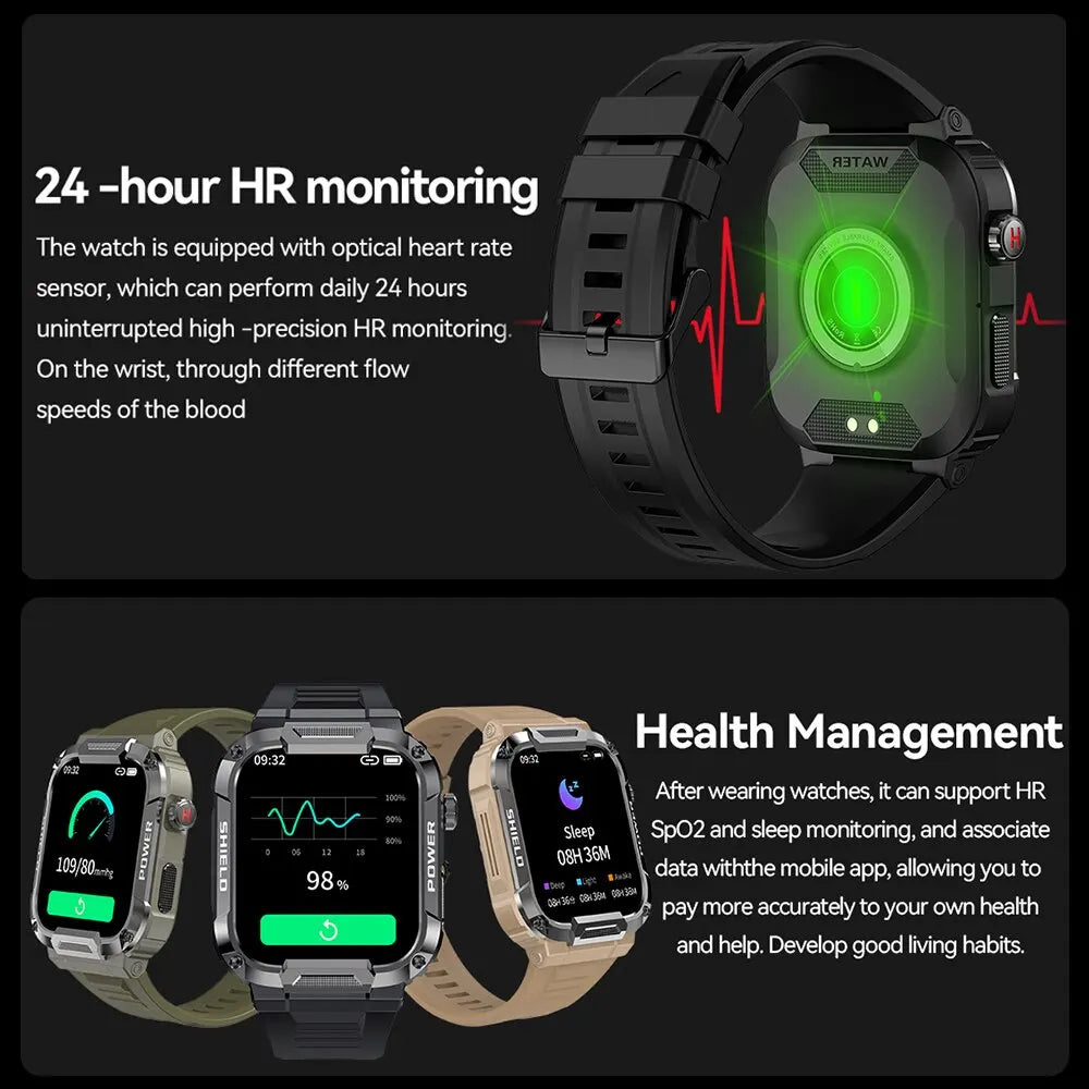 Outdoor Military Smart Watch Men - Ultimate Online Marketplace