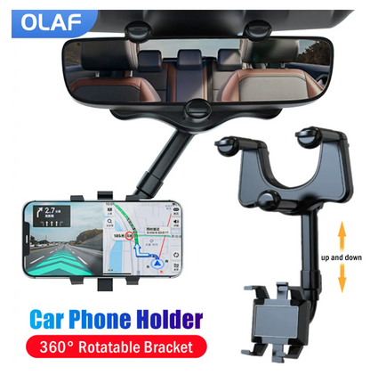 Support de voiture pour téléphone intelligent rotatif à 360°