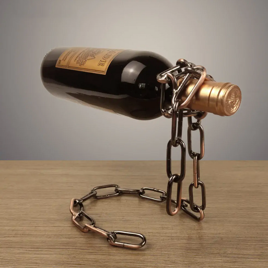 Porte-bouteille de vin en chaîne de fer magique