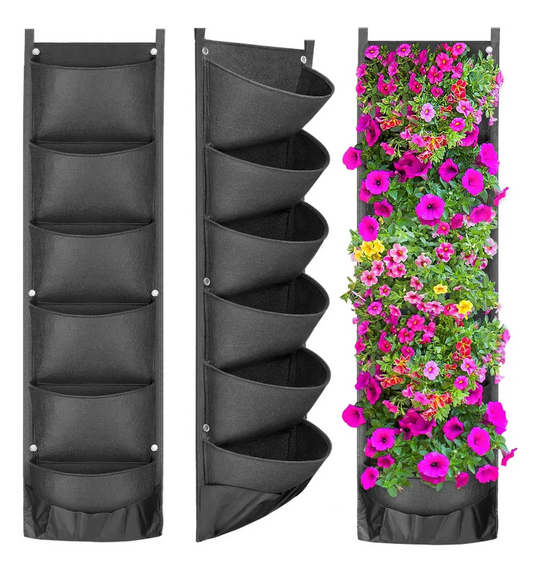 Pots de fleurs de jardinière à suspension verticale